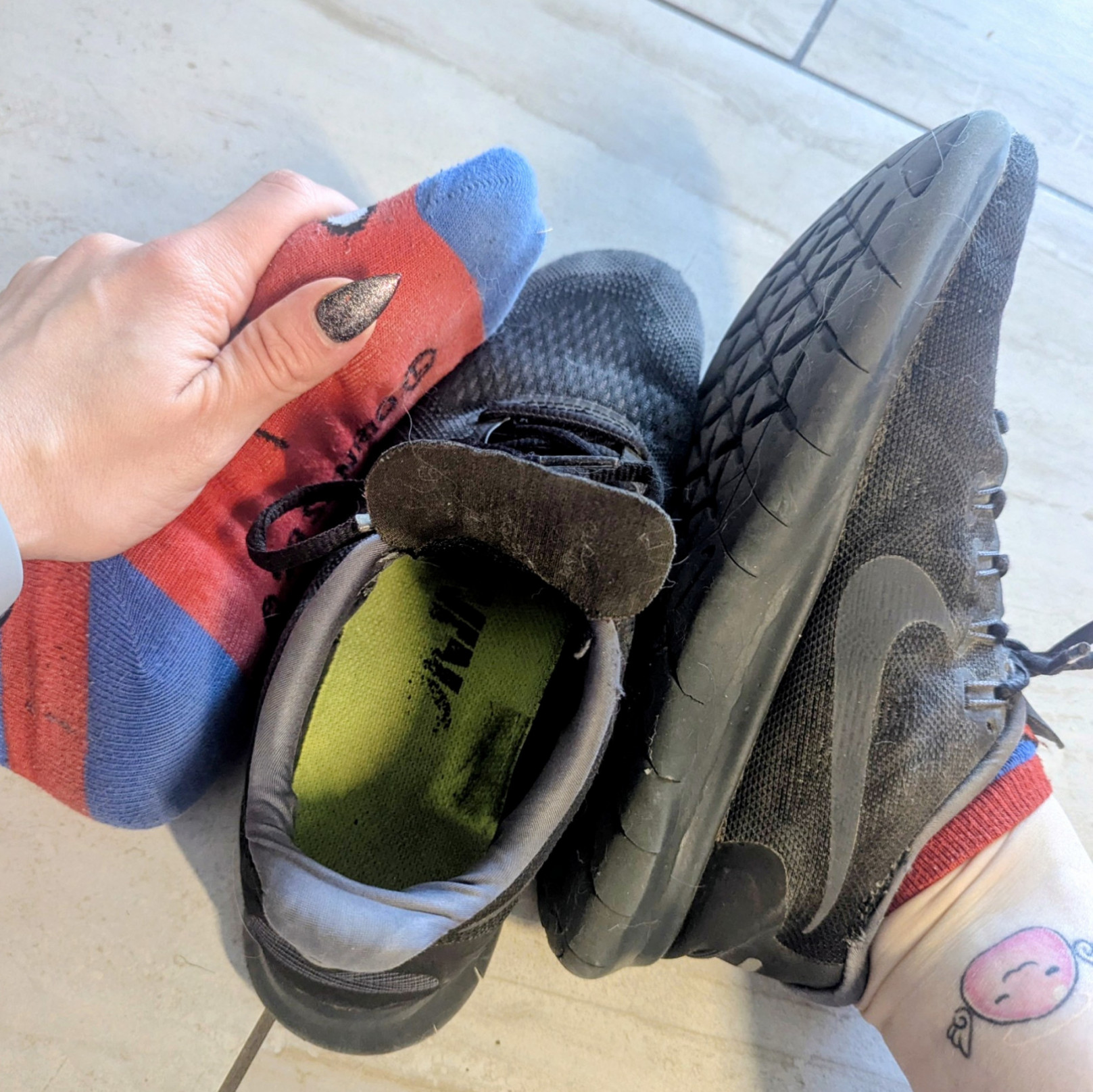 Worn Sneakers Trainers Size 7 and a half